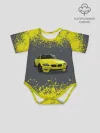 Детское боди / БМВ | ЖЕЛТЫЙ ПЕРФОРМАНС