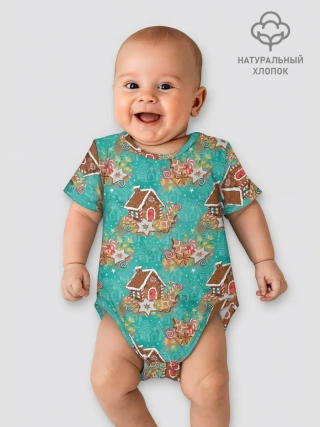 Детское боди / Рождественские пряники паттерн