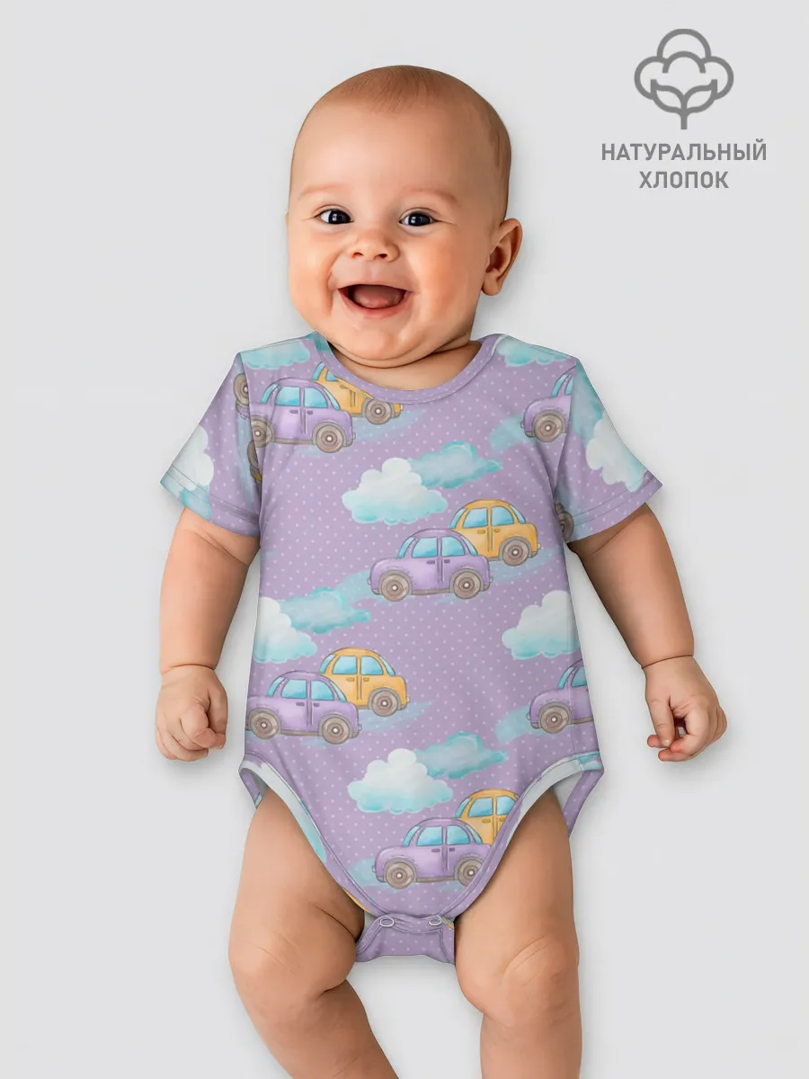 Детское боди / детские машинки