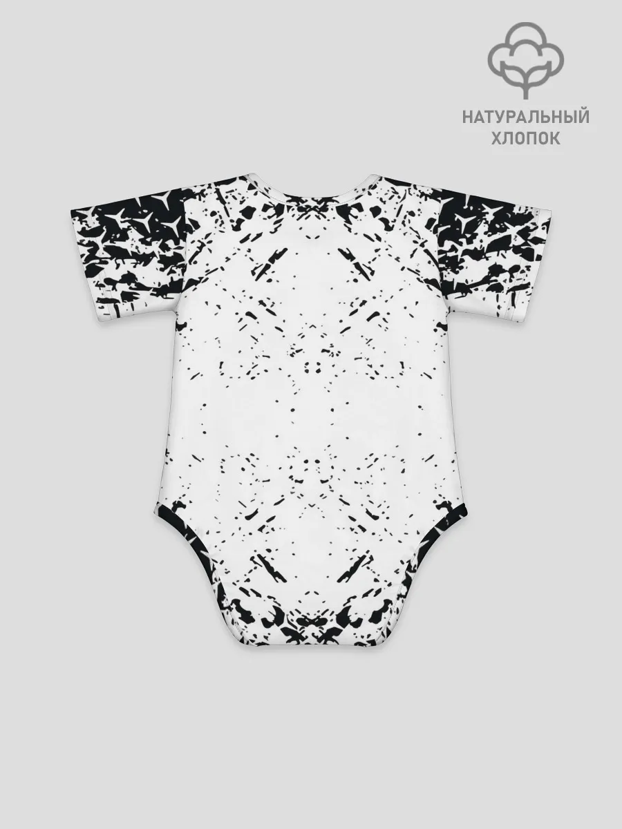 Детское боди / Mercedes | брызги красок,