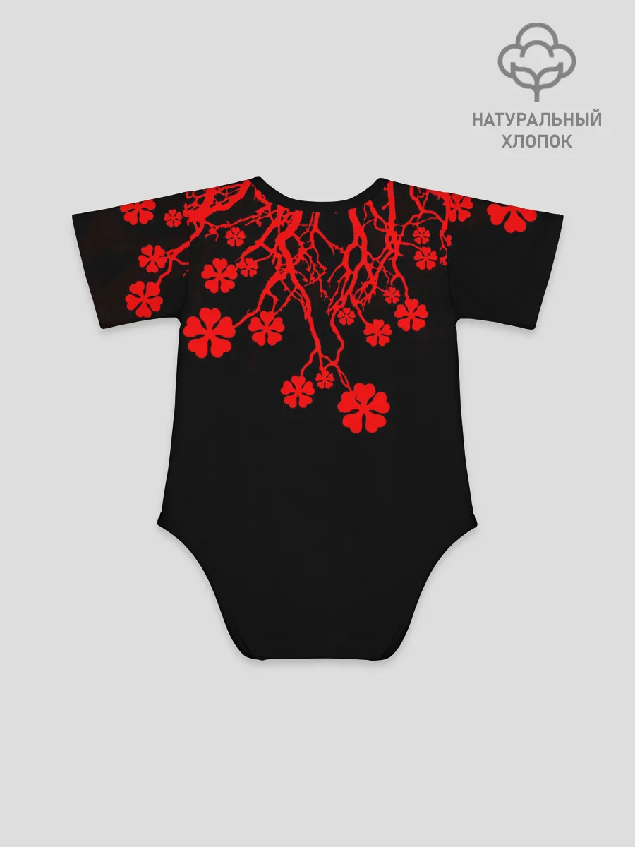 Детское боди / Дерево с Чёрный клевером.