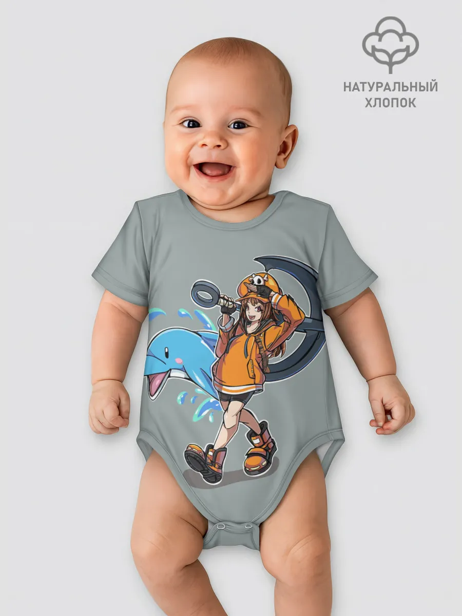 Детское боди / May whith dolphin