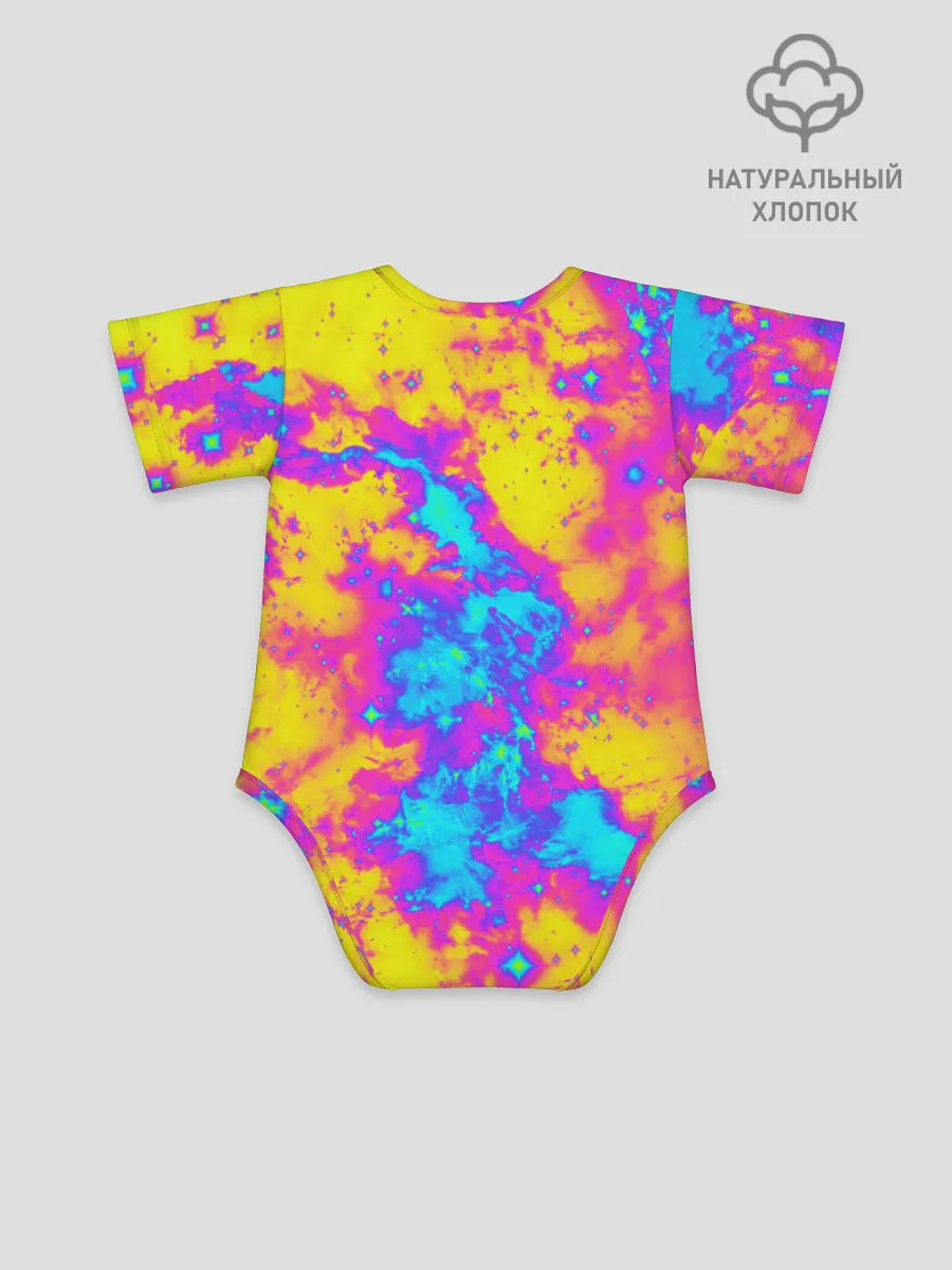 Детское боди / Яркая абстракция космических красок