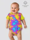 Детское боди / Яркая абстракция космических красок