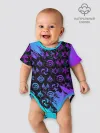 Детское боди / GENSHIN NEON PATTERN SYMBOL / НЕОН ЭМБЛЕМЫ