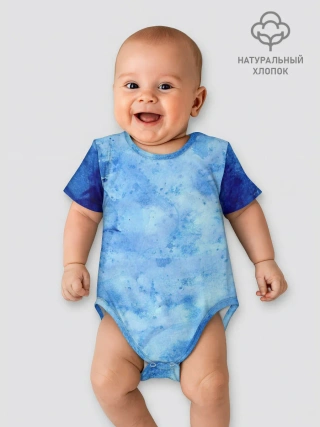 Детское боди / Красочная синева