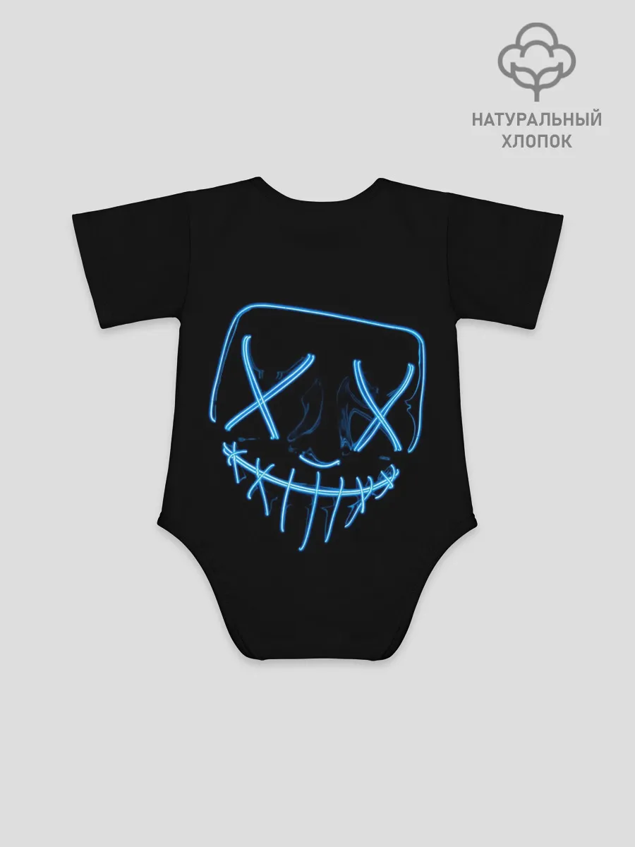 Детское боди / Неоновая маска Хэллоуина