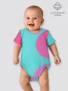 Детское боди / Розово-голубой градиент
