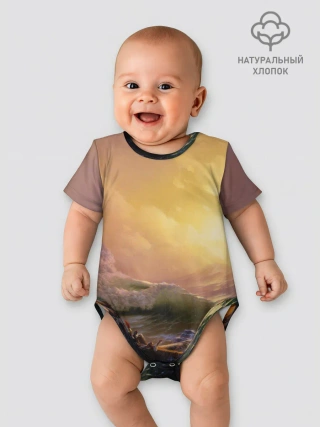 Детское боди / Шторм в море девятый вал