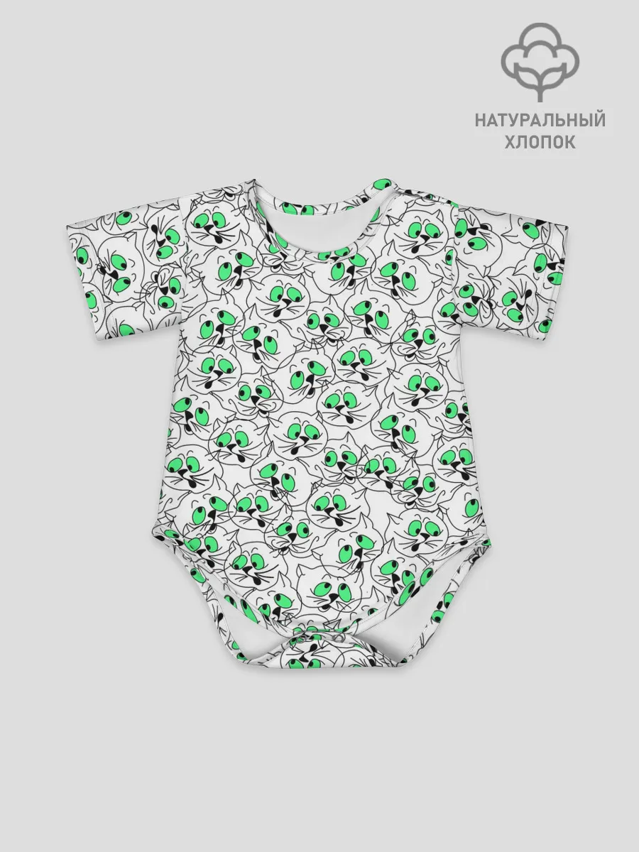 Детское боди / Веселые кошачьи глазки