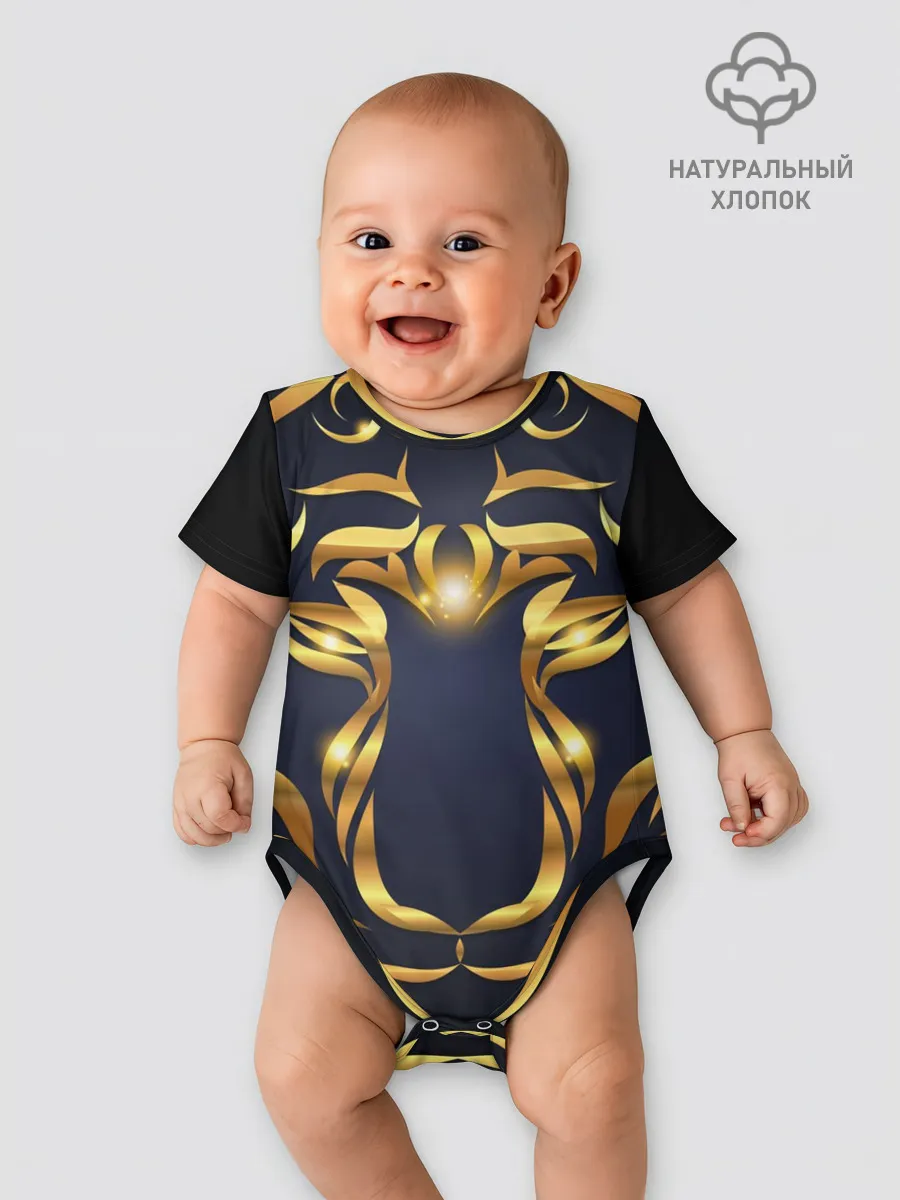 Детское боди / Золотой символ года Тигр