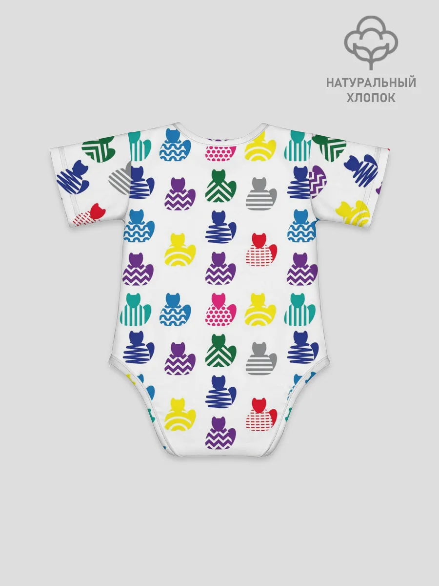 Детское боди / Узор из котов