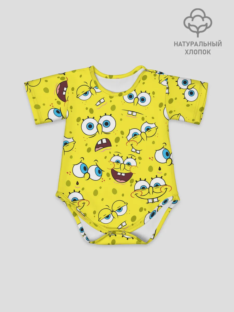 Детское боди / Губка Боб / SpongeBob pattern