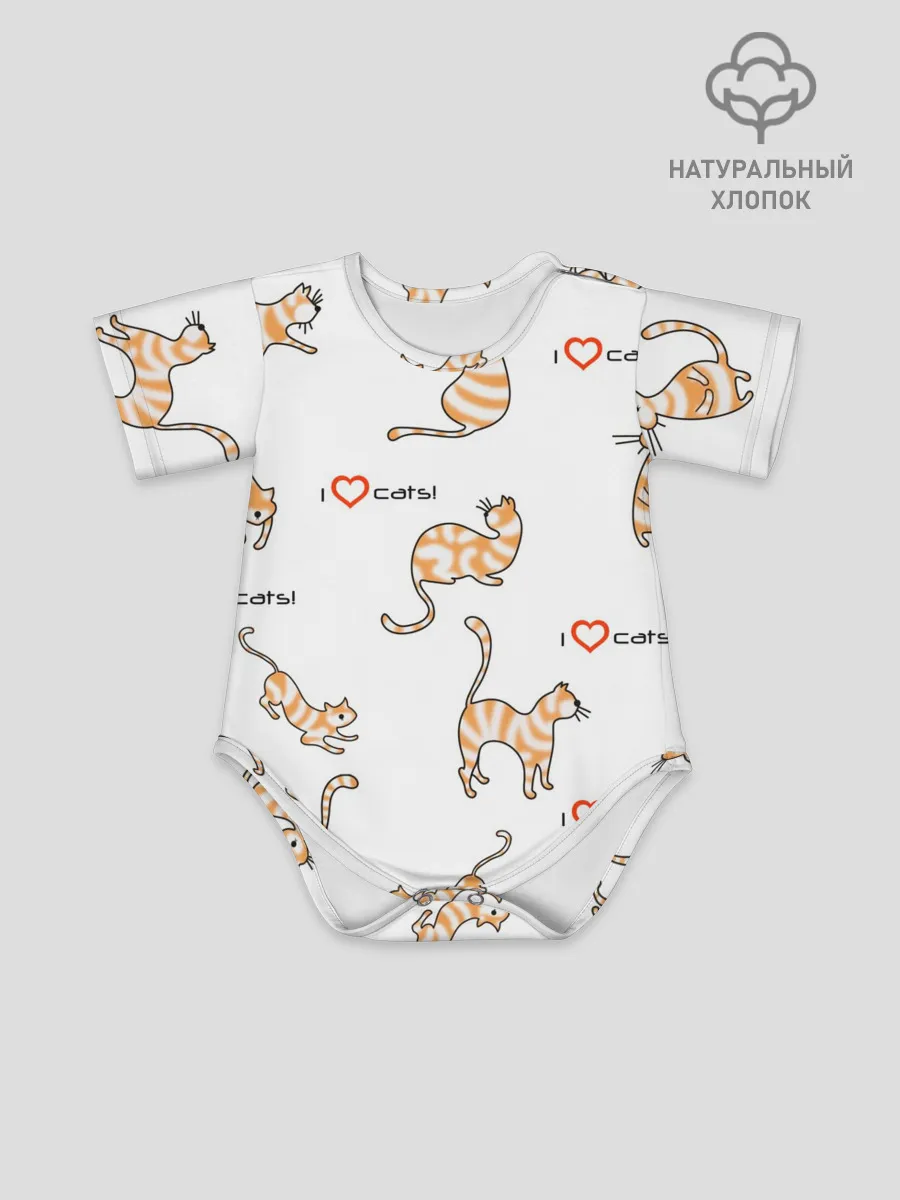 Детское боди / Кот - моя любовь