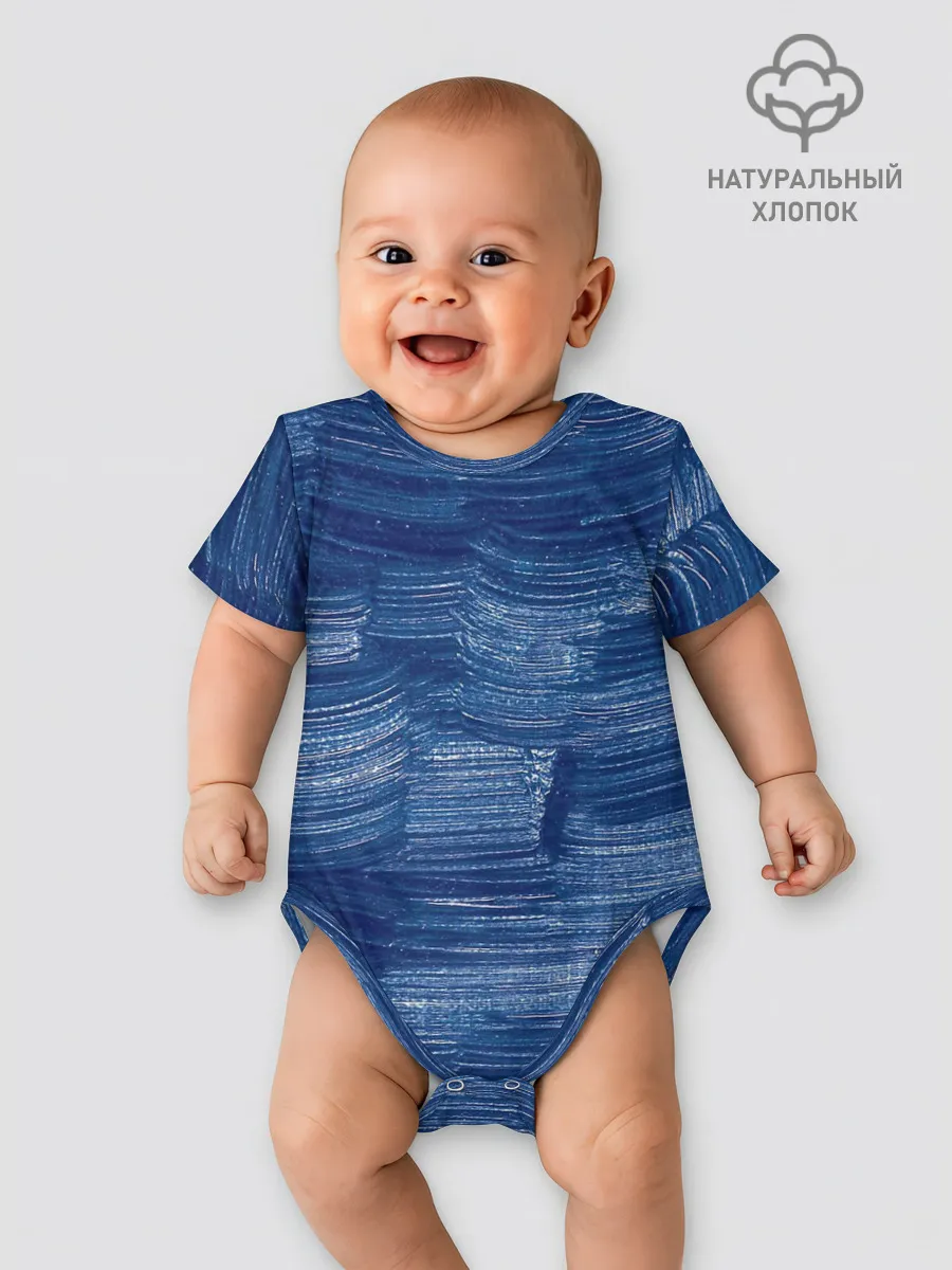 Детское боди / Акриловые мазки