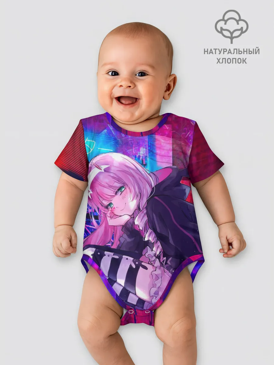 Детское боди / Zero Two в неоновом городе