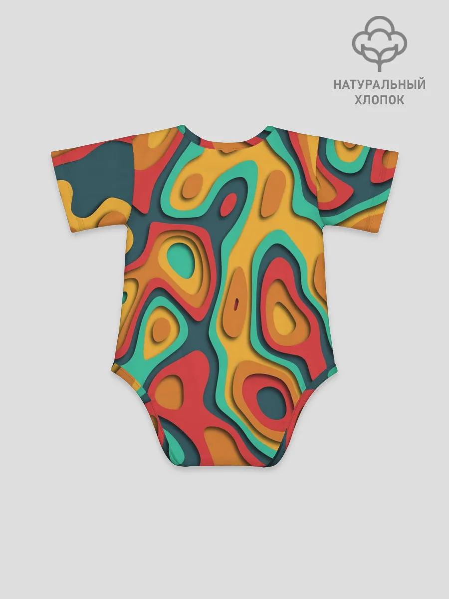 Детское боди / 3D узор Color