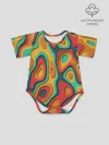 Детское боди / 3D узор Color