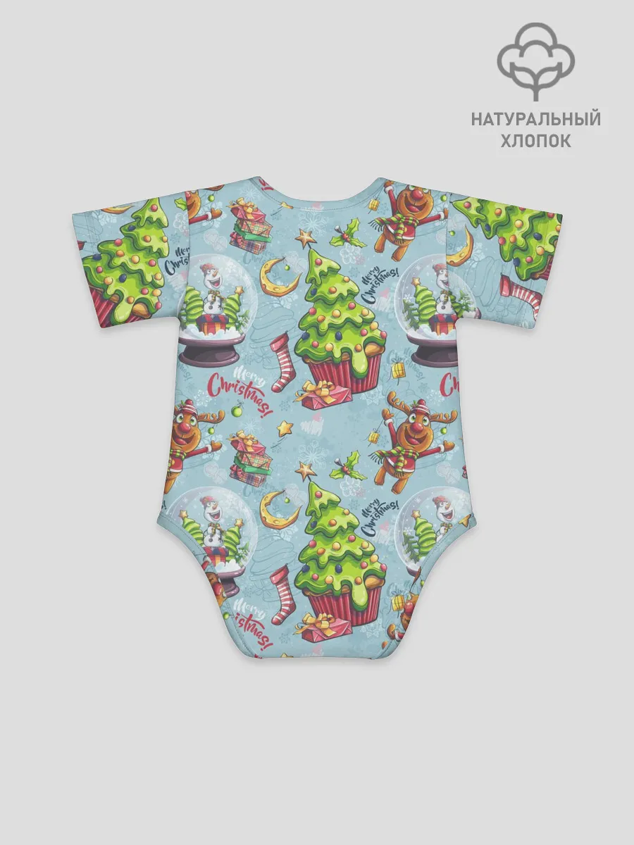 Детское боди / Merry Christmas Pattern