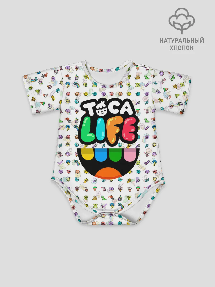 Детское боди / Toca Boca | Тока Бока | Паттерн