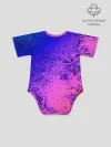 Детское боди / Абстрактный пурпурно-синий