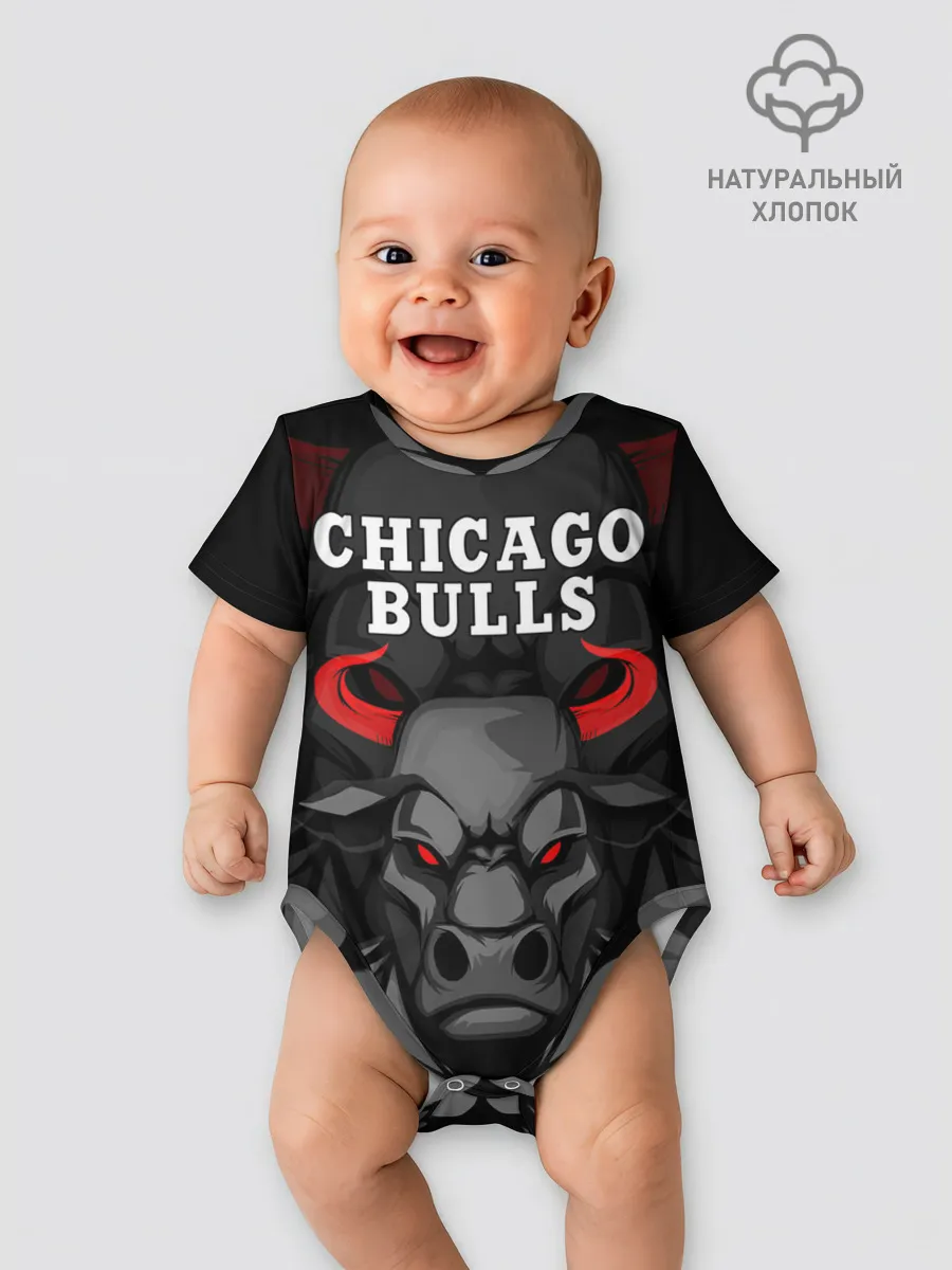 Детское боди / CHICAGO BULLS ЯРОСТНЫЙ БЫК
