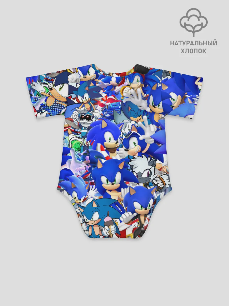 Детское боди / SONIC СИНИЙ ЁЖ СОНИК