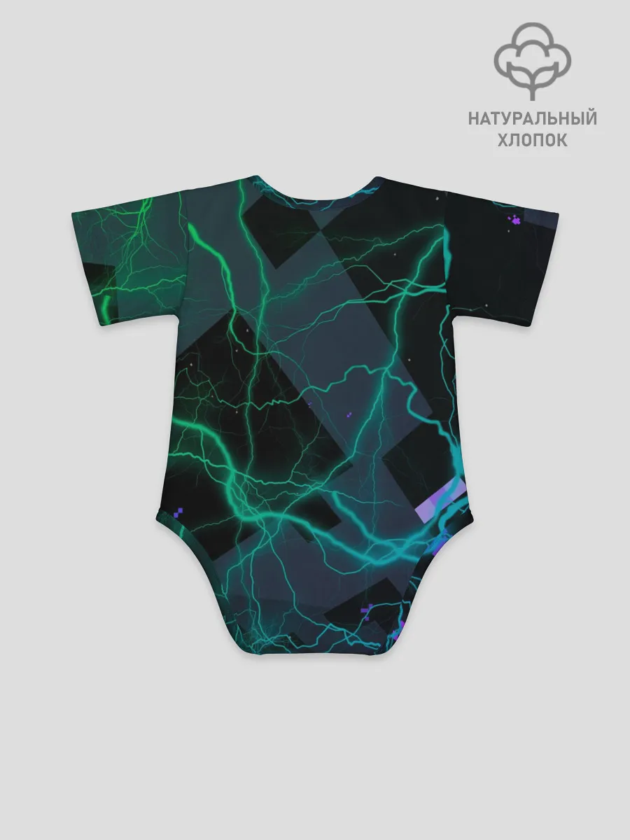 Детское боди / Молнии Майнкрафт