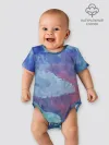 Детское боди / Гуашевые облака