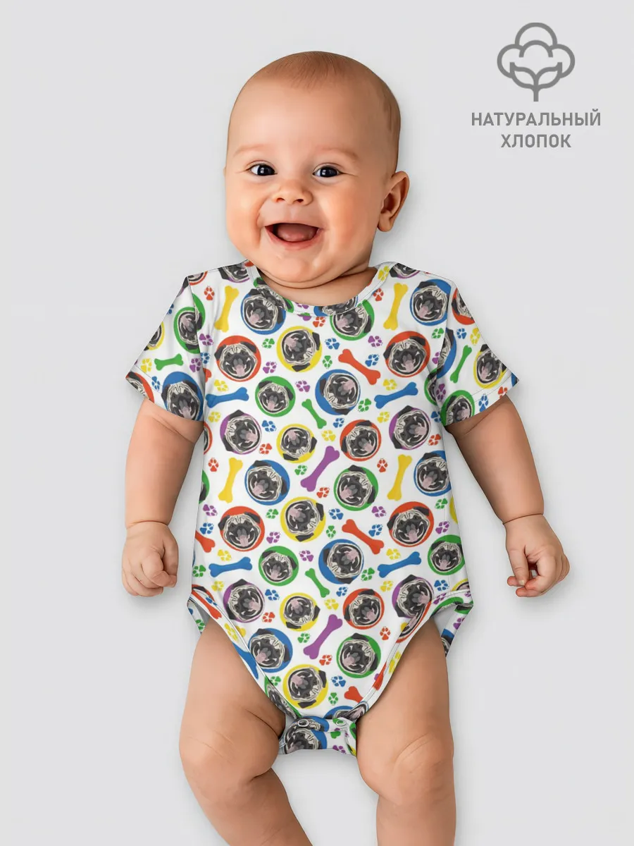 Детское боди / Мопс