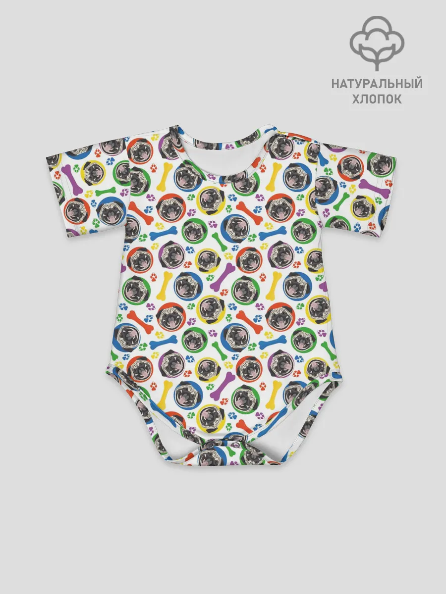 Детское боди / Мопс