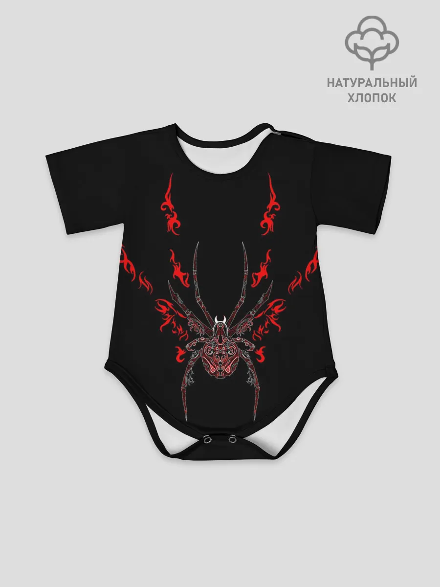 Детское боди / Красно белый паук