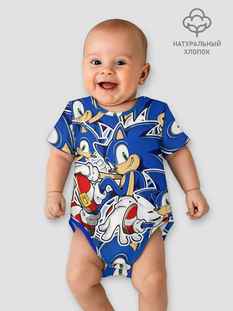 Детское боди / SONIC ПАТТЕРН / СОНИК