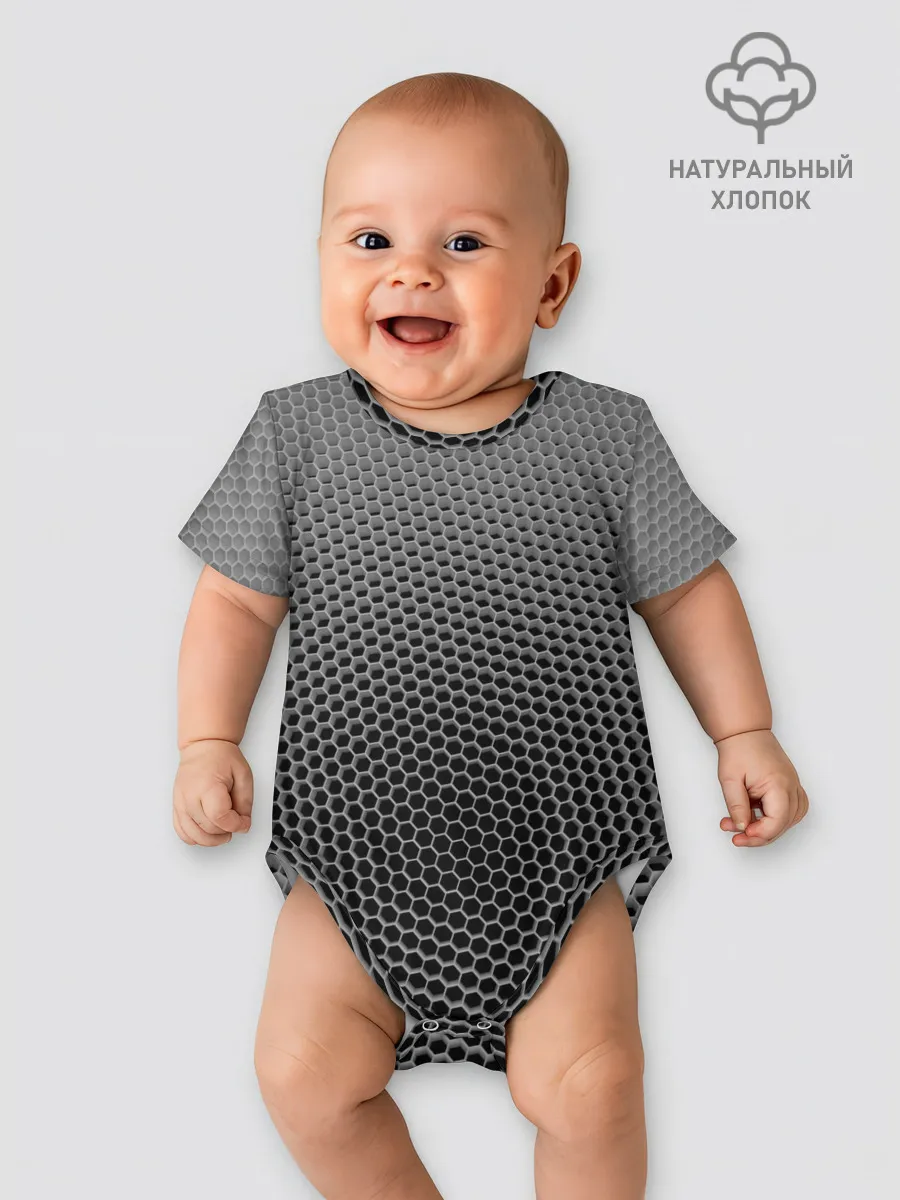 Детское боди / шестиугольная сетка