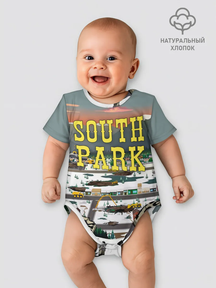 Детское боди / Южный Парк разрушенный город