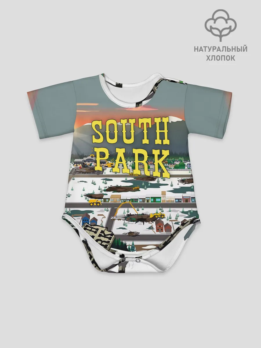Детское боди / Южный Парк разрушенный город
