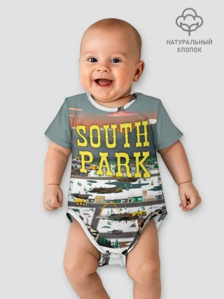 Детское боди / Южный Парк разрушенный город