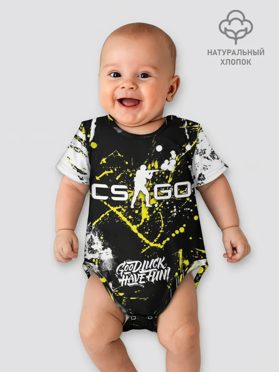 Детское боди / CS:GO Брызги красок