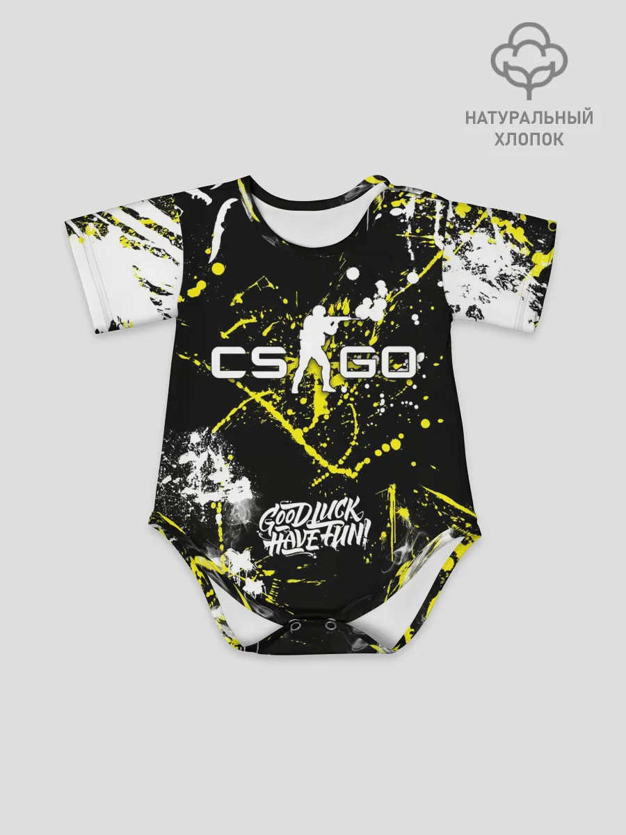 Детское боди / CS:GO Брызги красок