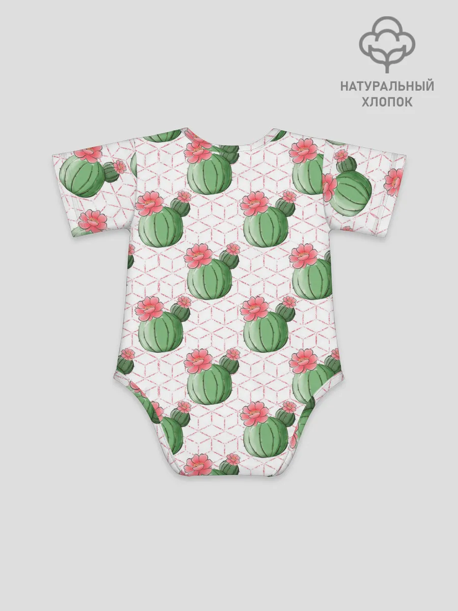 Детское боди / Паттерн из кактусов