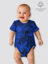 Детское боди / SONIC BLUE PATTERN | СИНИЙ ЁЖ