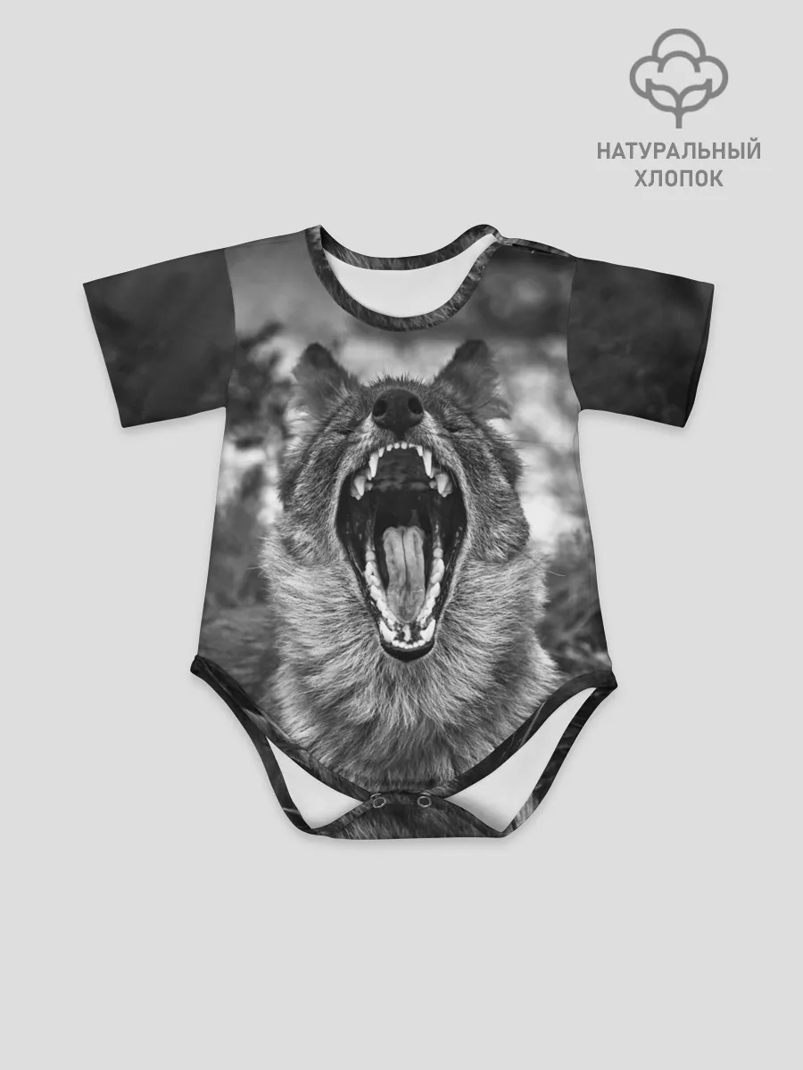 Детское боди / Волчья пасть, зевает
