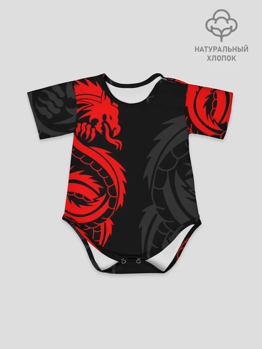 Детское боди / КРАСНЫЙ ДРАКОН ТАТУ / RED DRAGON TATTOO