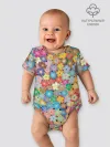 Детское боди / цветы цветочки