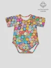 Детское боди / цветы цветочки