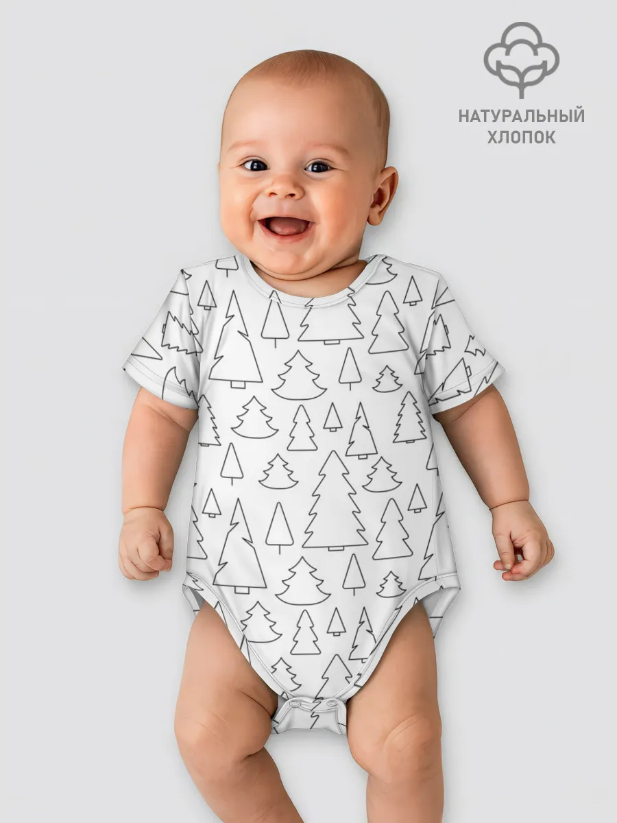 Детское боди / Простые елочки