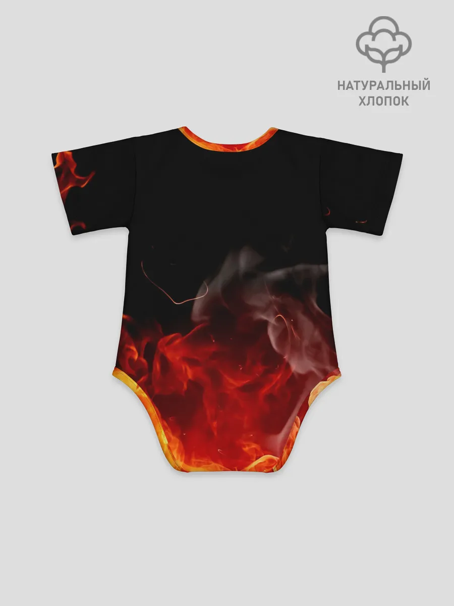 Детское боди / Кулак One Punch-Man в огне