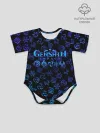 Детское боди / Genshin Impact | NEON PATTERN SYMBOL