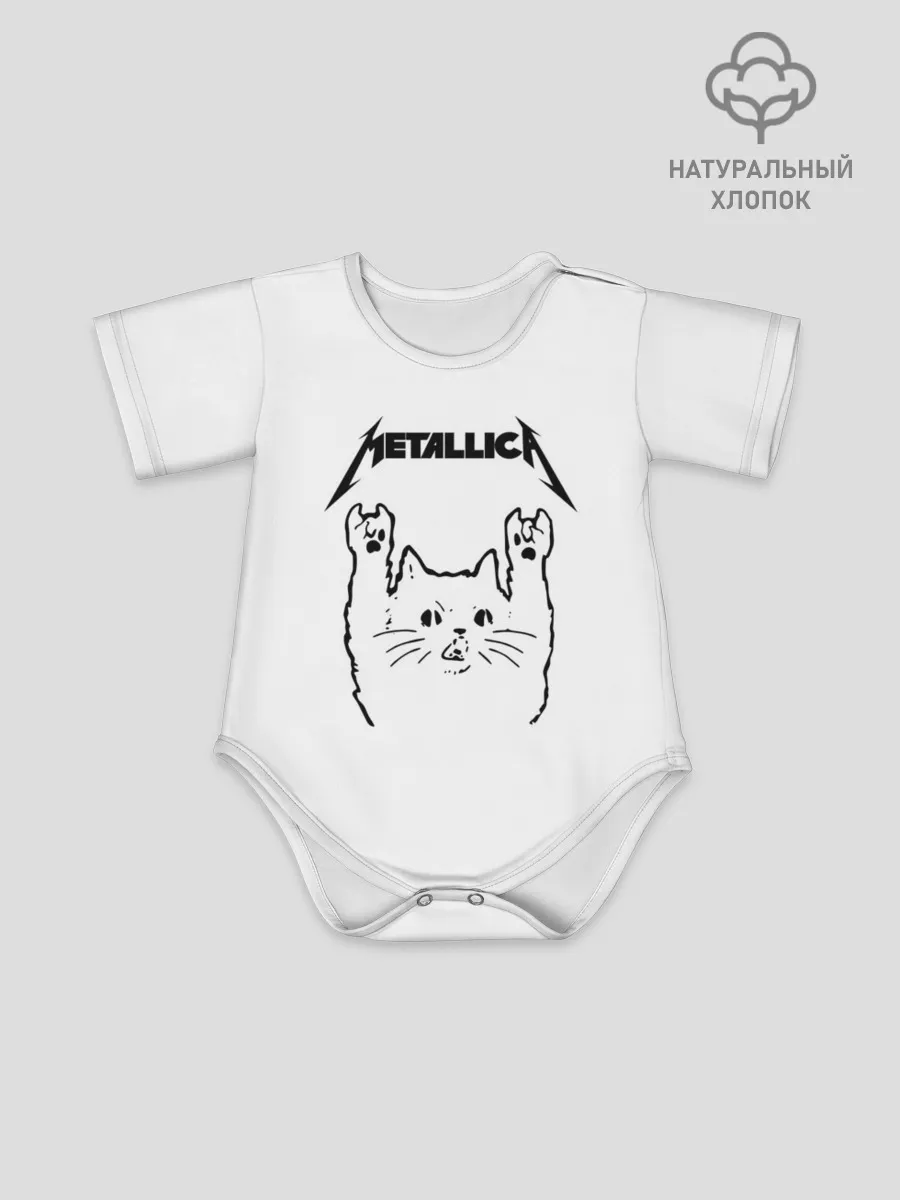 Детское боди / Metallica / Meowtallica.