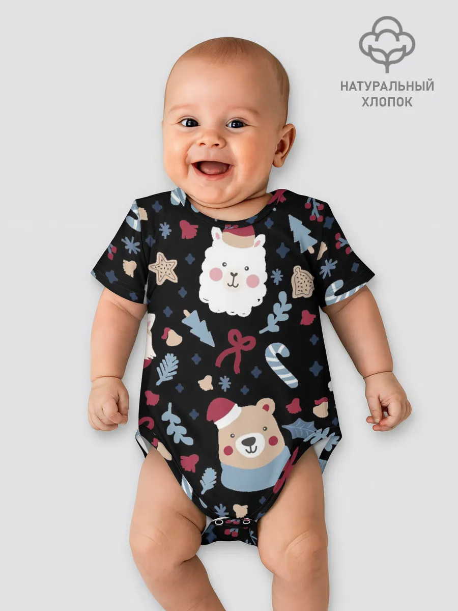 Детское боди / Забавный Новый Год